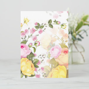 Carte De Remerciements Bouquets de Roses 4