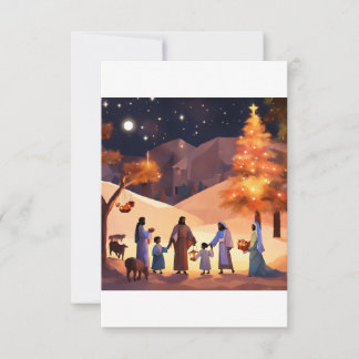 Carte De Remerciements Boutique Festive Card
