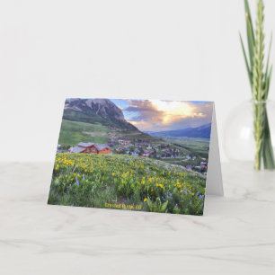 Carte De Remerciements Bouton mis en place, CO Photo