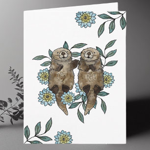 Carte De Remerciements Boutons d'aquarelle mignonnes blancs