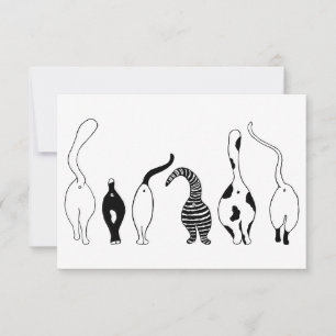 Carte De Remerciements Boutons de chat