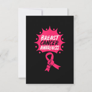 Carte De Remerciements Boxe de sensibilisation au cancer du sein Glove ro