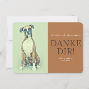 Carte De Remerciements Boxeur allemand