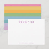 Bright Pastel Stripe violet Baby shower personnali