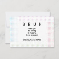 BRUH YOU EN Ado Boy Jeu vidéo fête d'anniversaire