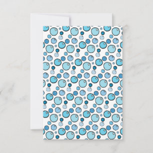Carte De Remerciements Bubbles