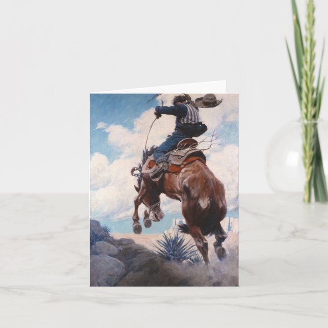 Carte De Remerciements Buckings par Newell Convers Wyeth (Devant)