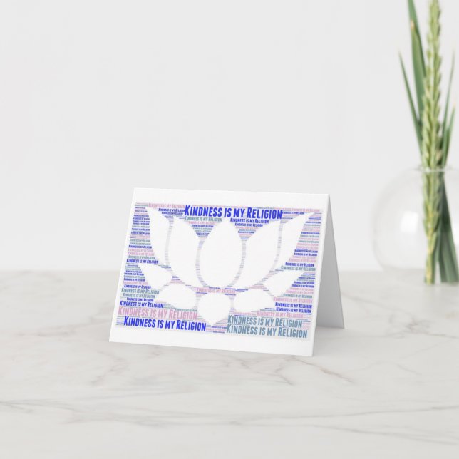 Carte De Remerciements Buddhist thème de la "greetings card" (Devant)