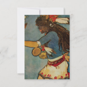 Carte De Remerciements "Buffalo Dancer" Western Art by Gerald Cassidy