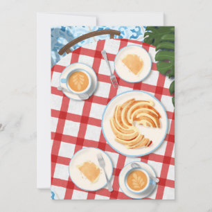 Carte De Remerciements Bundt Cake and Coffee for Two