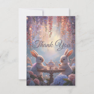 Carte De Remerciements Bunny Tea Party Thank You Cards – Whimsical Fairy