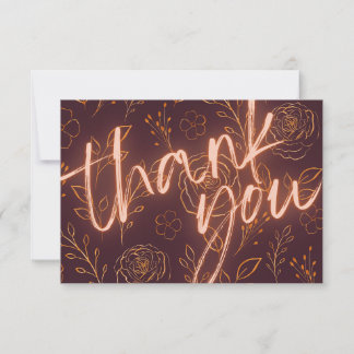 Carte De Remerciements Burgundy wedding thank you cards