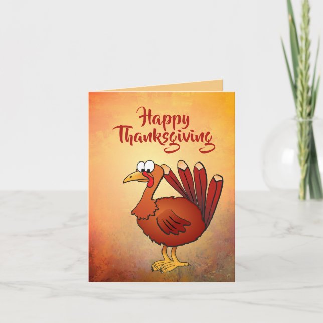 Carte De Remerciements Business Thanksgiving Turquie 20 (Devant)