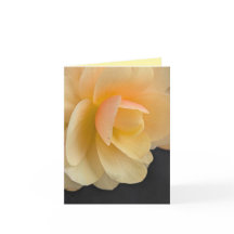 Buttery Begonia Note Card