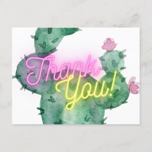 Carte de remerciements Cactus