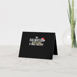 Carte De Remerciements Cadeau dalmate  Ma Dalmatienne Rend Joyeux Mes X-m