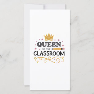 Carte De Remerciements Cadeau d'appréciation pour l'enseignant – Reine de