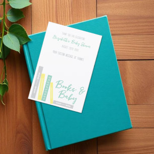 Carte De Remerciements Cadeau de naissance Livres