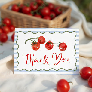 Carte De Remerciements Cadeau de naissance pour un bébé tomate adorable