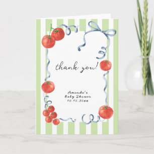 Carte De Remerciements Cadeau de remerciement de baby shower aquarelle to