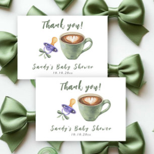 Carte De Remerciements Cadeau de remerciement pour Baby Shower Tétine à c