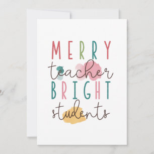 Carte De Remerciements Cadeau pour Enseignant Joyeux Enseignant Élèves