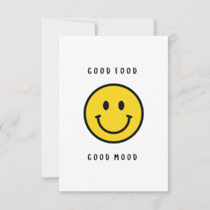 Carte De Remerciements Cadeau visage souriant, visage emoji