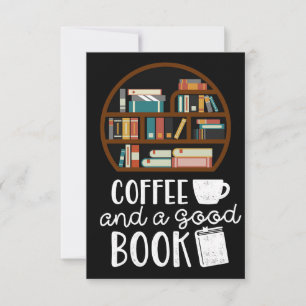 Carte De Remerciements Café Lover Et Bons Livres