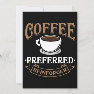Carte De Remerciements Café Lover Le Café Est Mon Reinforcer Préféré