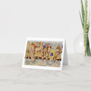 Carte De Remerciements Camels 🐪 Au Puits
