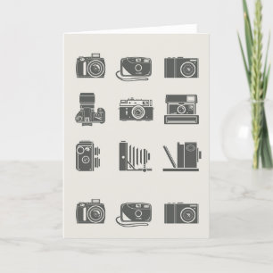 Carte De Remerciements Cameras Photographie Vintage