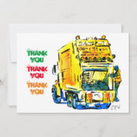 Camion jaune garbage #130704