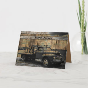 Carte De Remerciements Camion vintage Antique Camion Vieux Camion