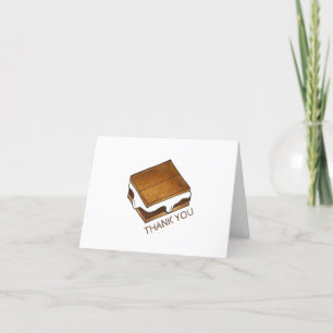 Carte De Remerciements Campfire S'mores Marshmallow Smores Fête d'anniver