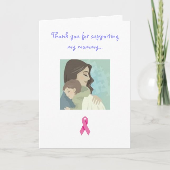 Carte De Remerciements cancer du sein (Devant)