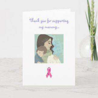 Carte De Remerciements cancer du sein