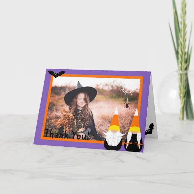 Carte De Remerciements Candy Corn Gnomes (Devant)