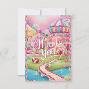 Carte De Remerciements Candy Wonderland Candyland