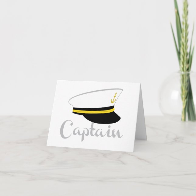 Carte De Remerciements Capitaine (Devant)