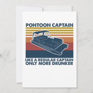 Carte De Remerciements Capitaine de ponton Comme Capitaine Régulier Plus 