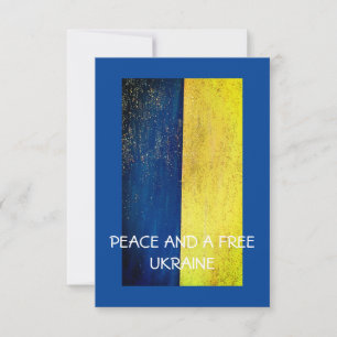Carte De Remerciements Carte, paix et une Ukraine libre