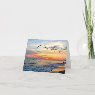 Carte De Remerciements Carte(s) de note blanche de rêve Sunset Dreaming