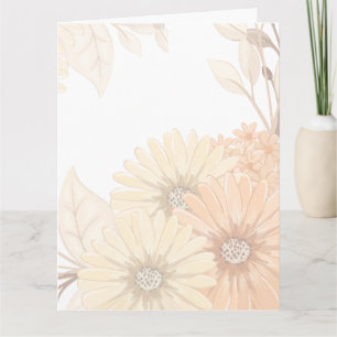 Carte De Remerciements Carton d'invitation de mariage à motif floral past