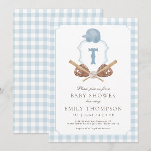 Carte De Remerciements Carton d'invitation pour baby shower sur le thème 