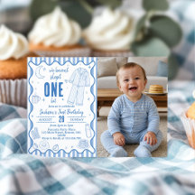 Carton d'invitation pour une première fête d'anniv