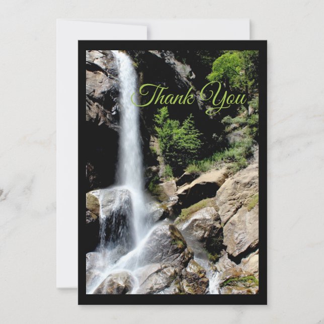 Carte De Remerciements Cascade (Devant)