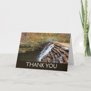 Carte De Remerciements Cascade du parc d'état Laurel Hill State Park II