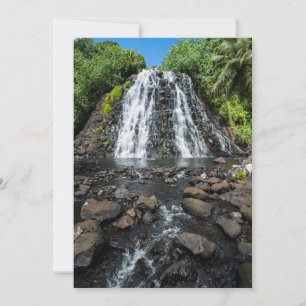 Carte De Remerciements Cascade tropicale de Kepirohi