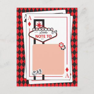 Carte De Remerciements Casino / Las Vegas Night - Fête des adultes - Merc