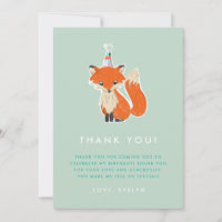 Casquette de la fête Cute Fox Woodland Anniversair